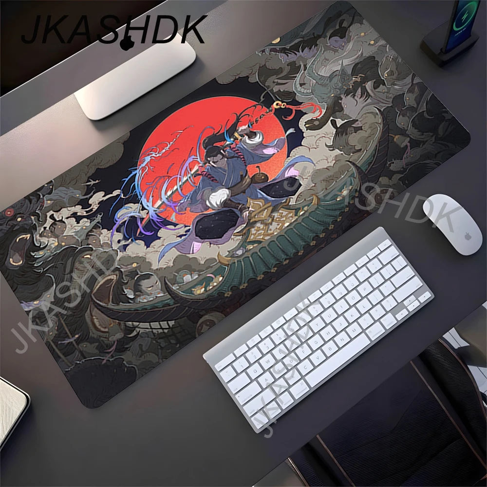 Black Samurai Mouse Pad