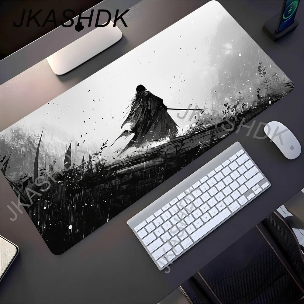 Black Samurai Mouse Pad