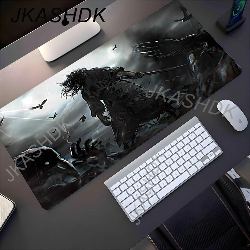 Black Samurai Mouse Pad