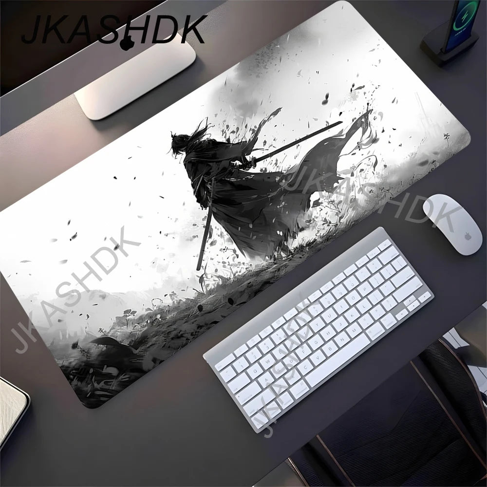 Black Samurai Mouse Pad