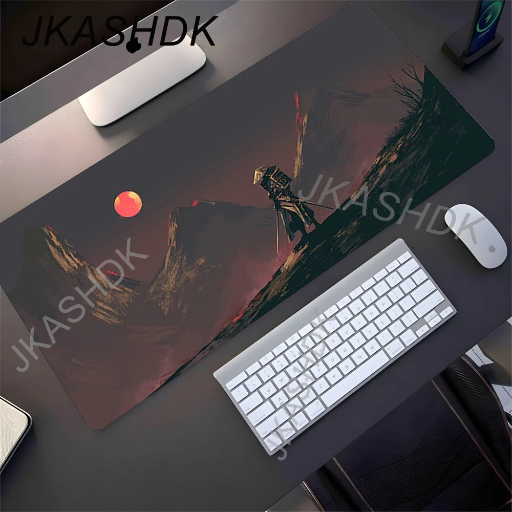 Black Samurai Mouse Pad