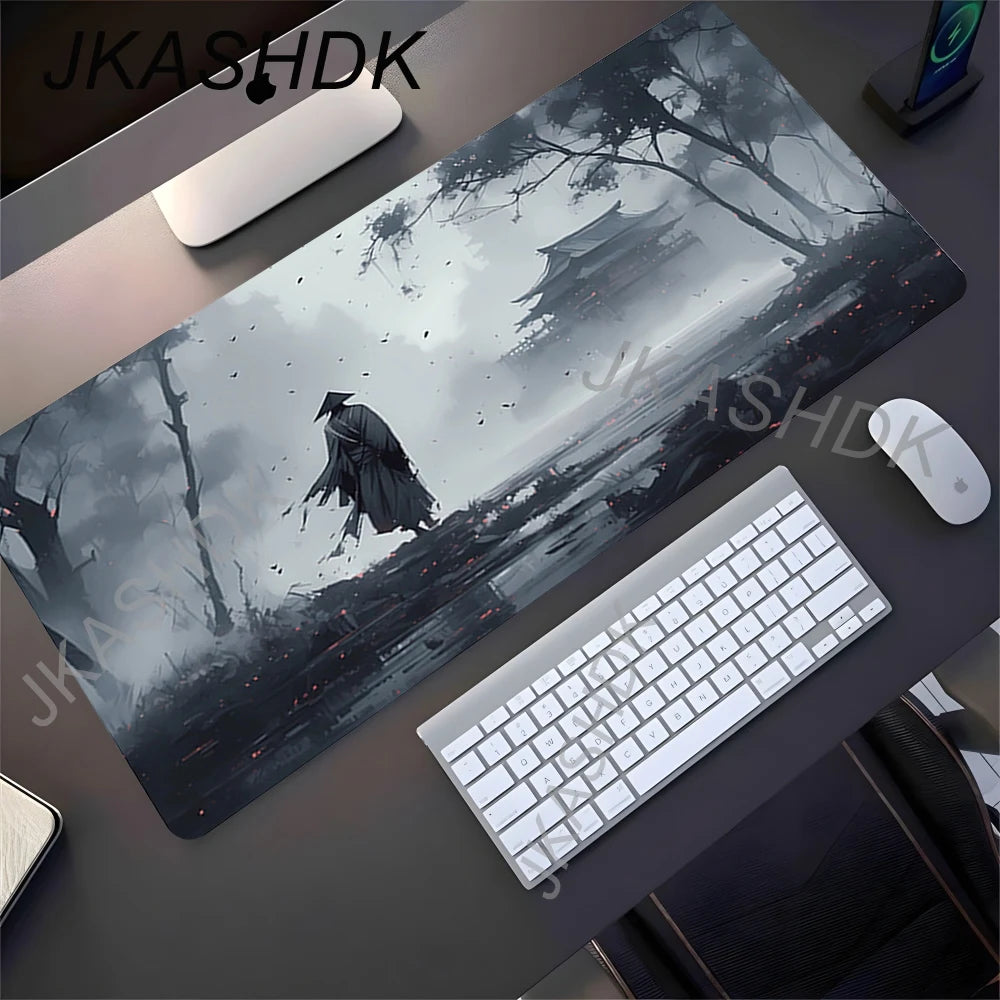Black Samurai Mouse Pad