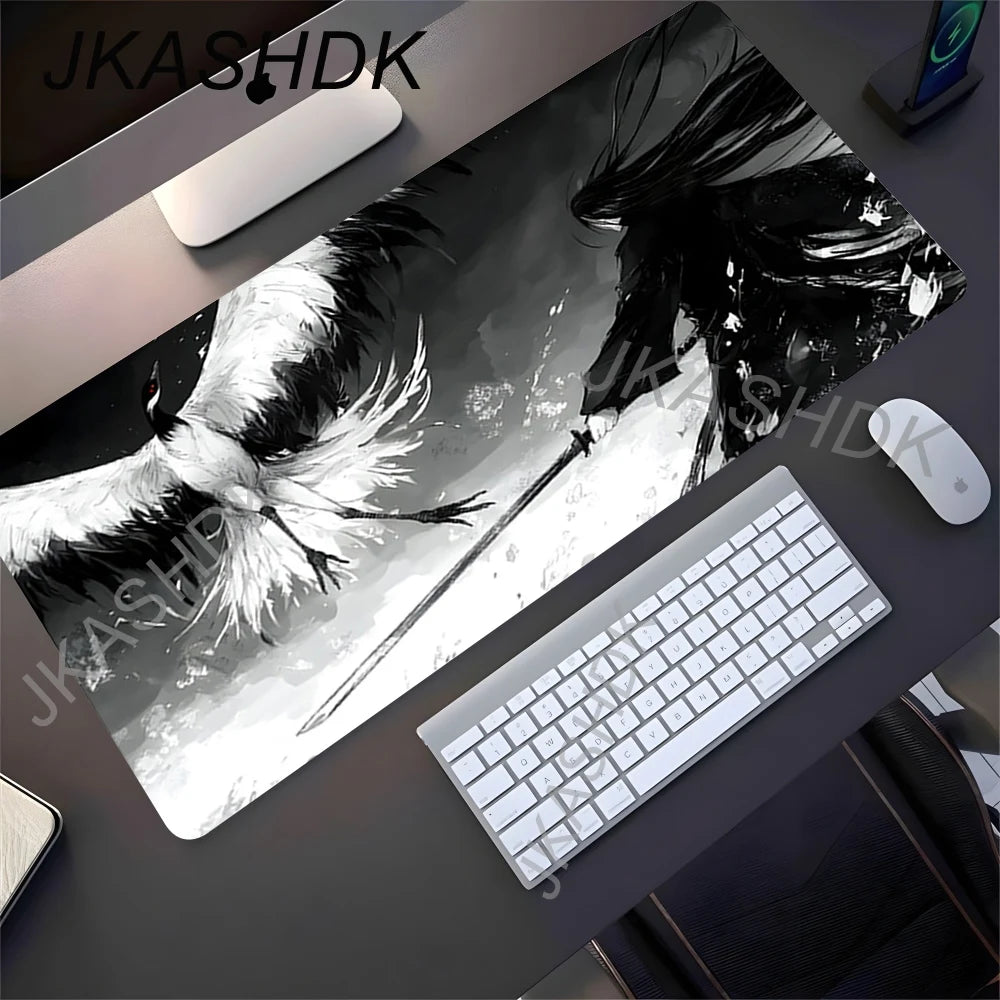 Black Samurai Mouse Pad