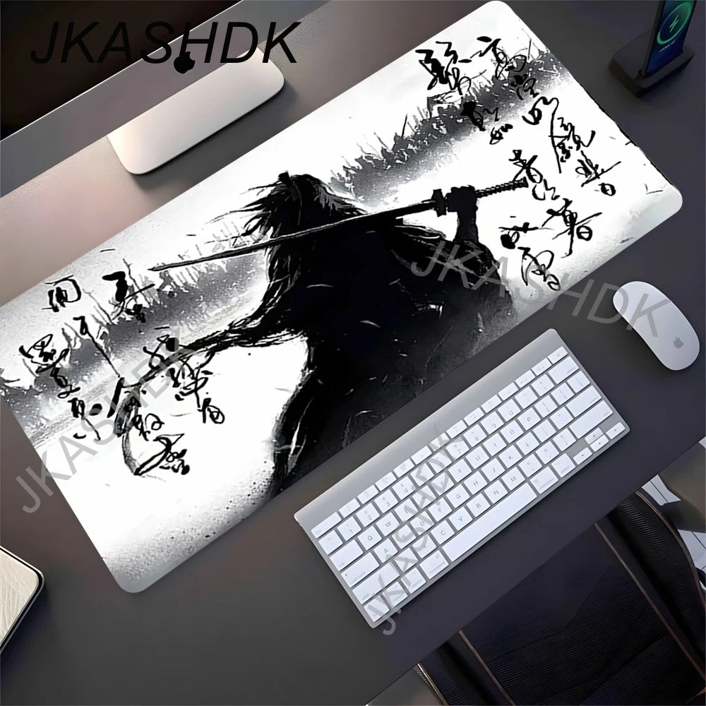 Black Samurai Mouse Pad