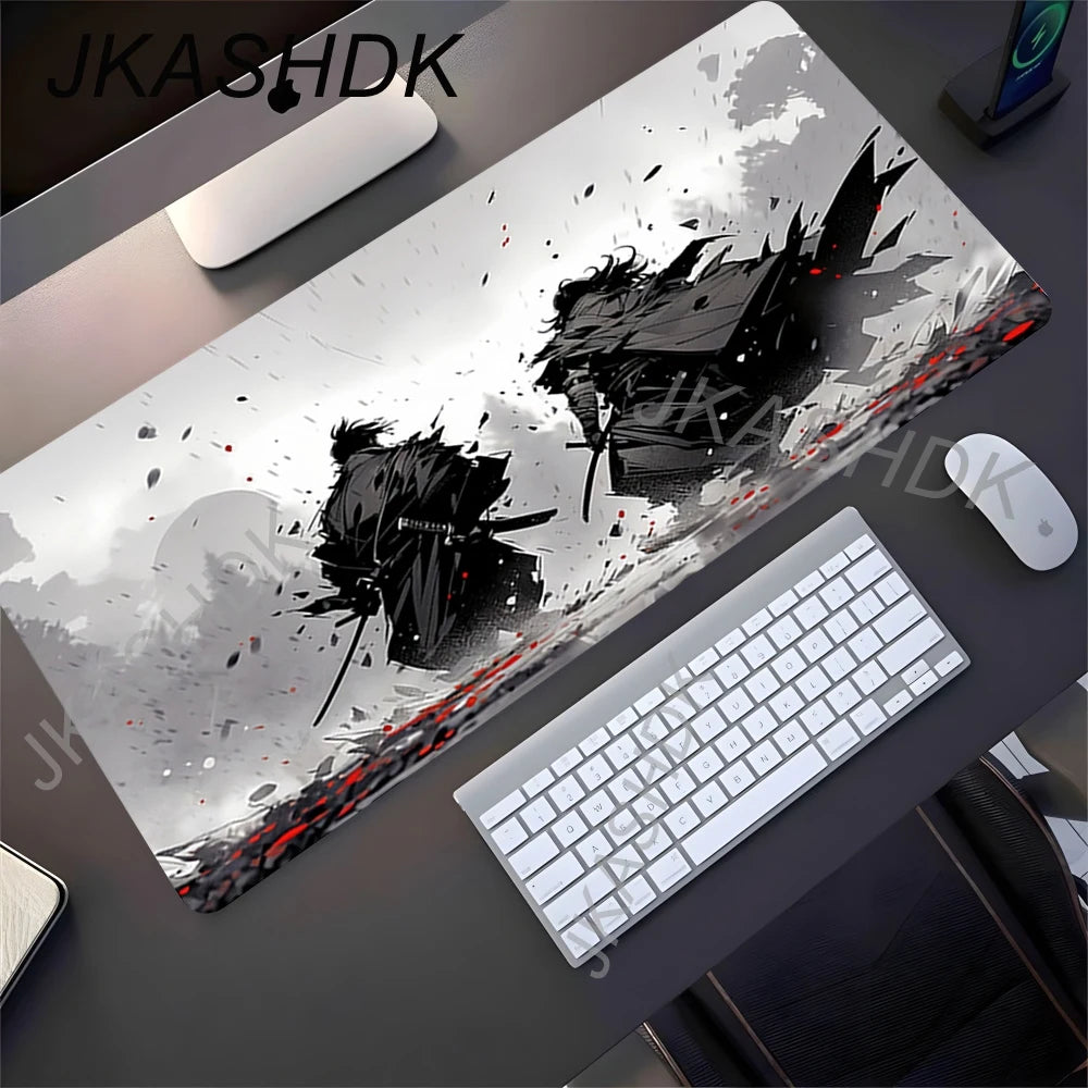 Black Samurai Mouse Pad
