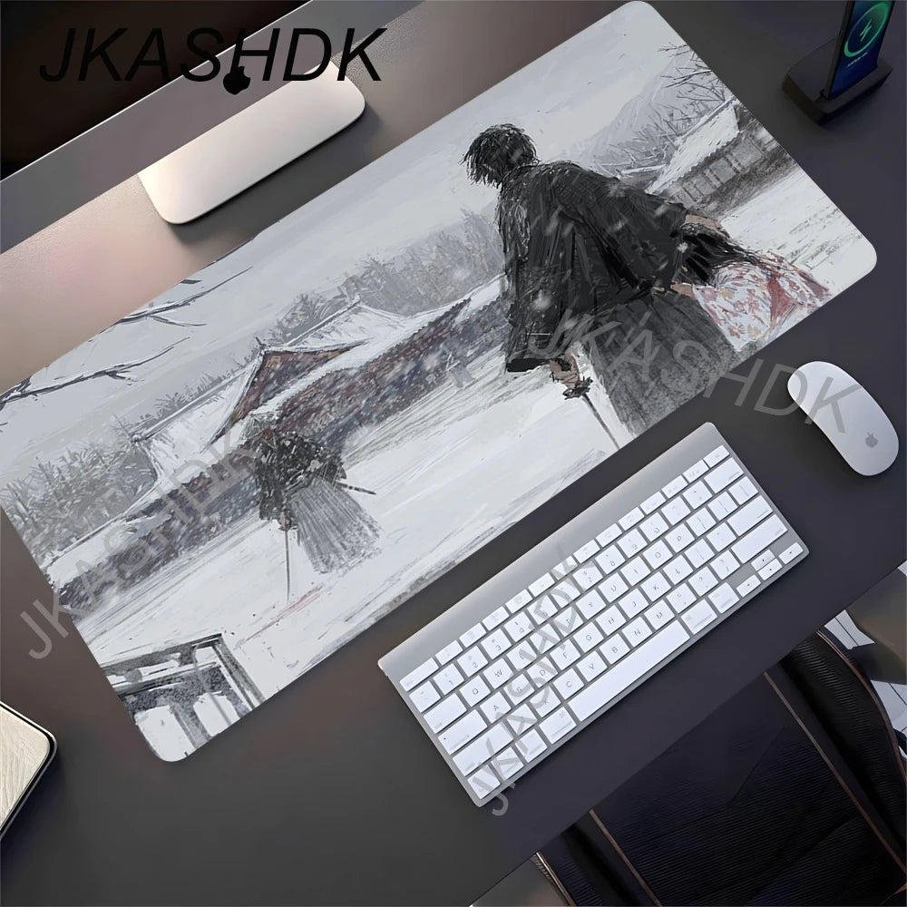 Black Samurai Mouse Pad